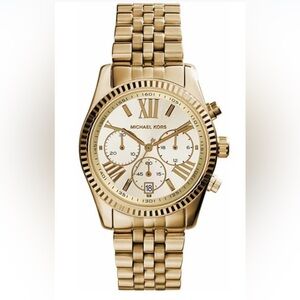Michael Kor’s Women’s Large Gold Chronograph Watch